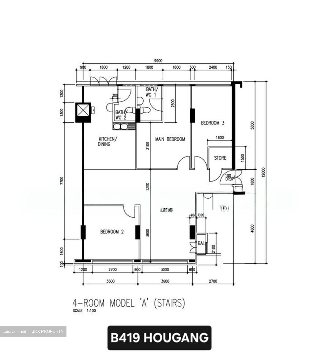 Blk 419 Hougang Avenue 8 (Hougang), HDB 4 Rooms #573982271